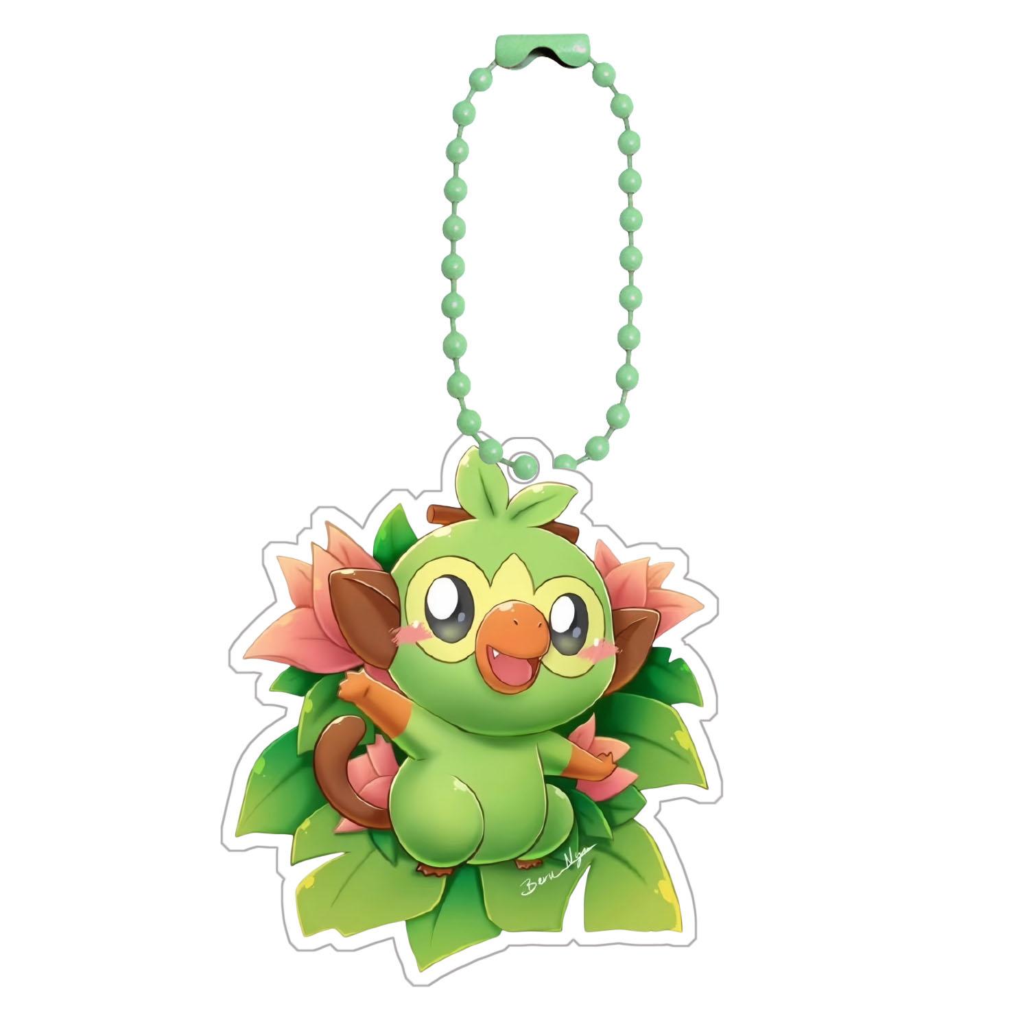 

Anime Fuecoco Keychains Chikorita Sprigatito Quaxly Scorbunny Cyndaquil Diy Acrylic Action Toy Figures Game Collection Pendant 5cm