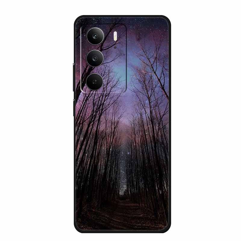 For Realme Narzo 80 Lite 5G Case Narzo80 Lite Coque Cartoon Cat TPU Black Silicone Soft Phone Case For Realme Narzo 80Lite Funda