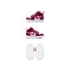 Jordan Scarpe da Bambino Air Jordan 1 Mid Alt High top Rosso Rosa per Neonati e Bambini AT4613-661