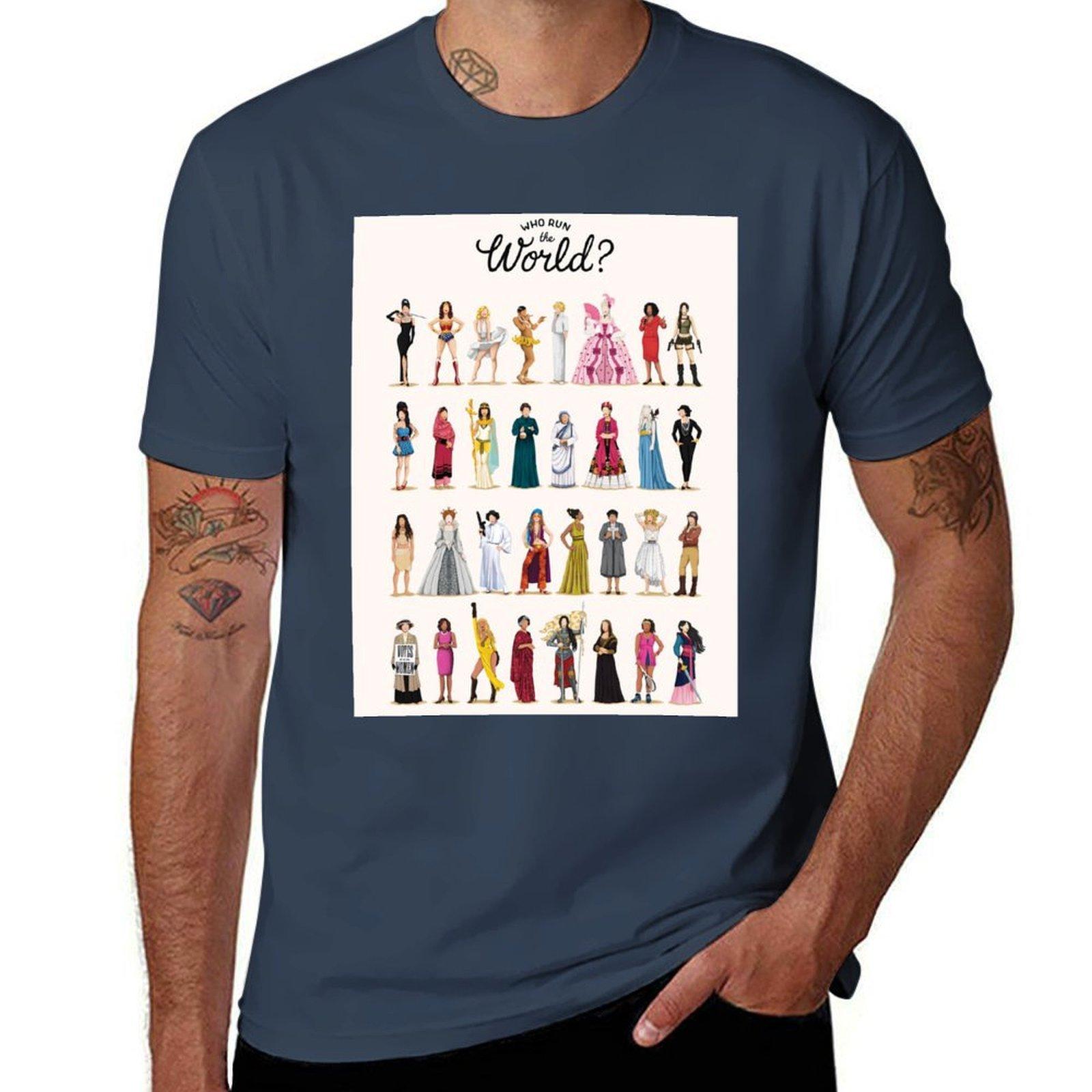 Who Run The World TShirt Sporty Breathable Short Sleeve TShirt S