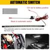 1Pcs Universal Car Under Hood LED Light Strip Kit 6000K White 12-24V LED Strip Lights Bars Car Hood Light Automatic On/Off