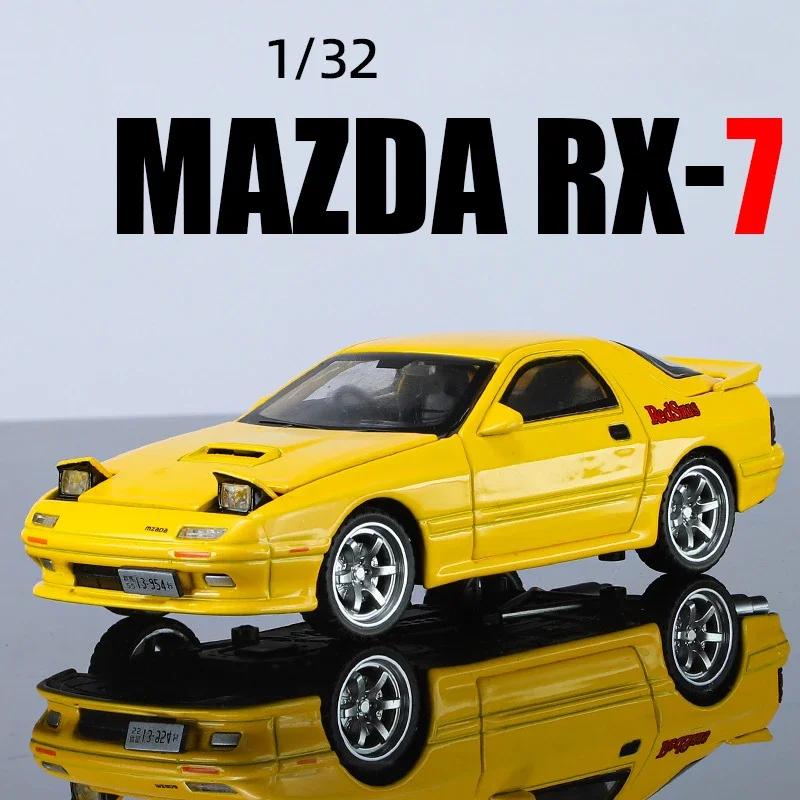 1/32 Mazda RX7 Alloy Car Model Diecast Toys Vehicles Children Boys Gift Sound and Light Collection Miniature Voiture Home Decor