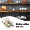 Pull Out Drawers For Cabinets Metal Slide Out Dish And Bowl Drying Rack Drawer Organizer For Kitchen Bathroom Living Room Pantry