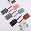 PU Leather Business Luggage Tag Suitcase Address Label Luggage Boarding Case Label Name ID Address Clip Travel Accessories