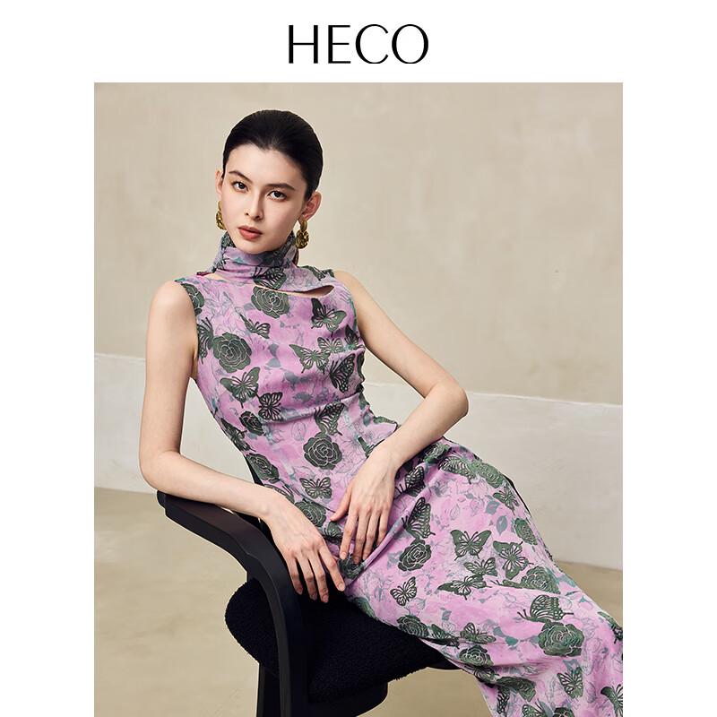 

Элегантное платье с выжженным узором в новом китайском стиле, с ажурной отделкой, приталенное XL