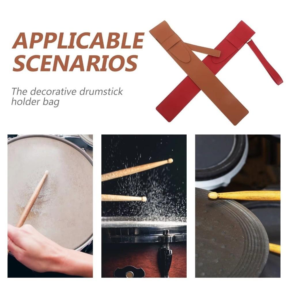 Waterproof Drumstick Storage Bag Portable Drumsticks Case Drumsticks Pouch Music Enthusiasts
