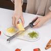Stainless Steel Cheese Grater Multi-Purpose Kitchen Peeler Rust-Proof Lemon Zester Grater Ergonomic Handle Peeler for Kitchen Use