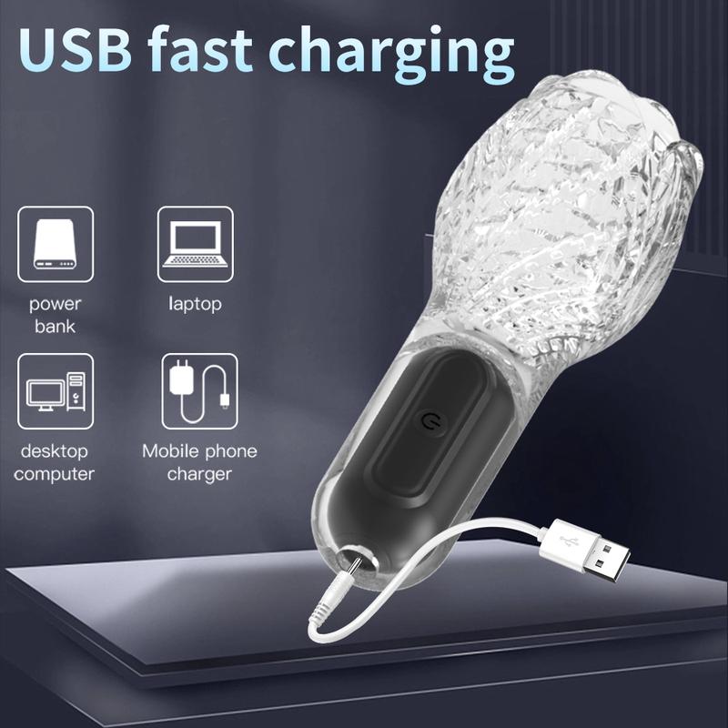 Male Masturbator Cup Vibrators Sex Toys for Men Soft Pussy Transparent Vagina Cup Oral Tornado Masturbate Adult Supplies Vacuum