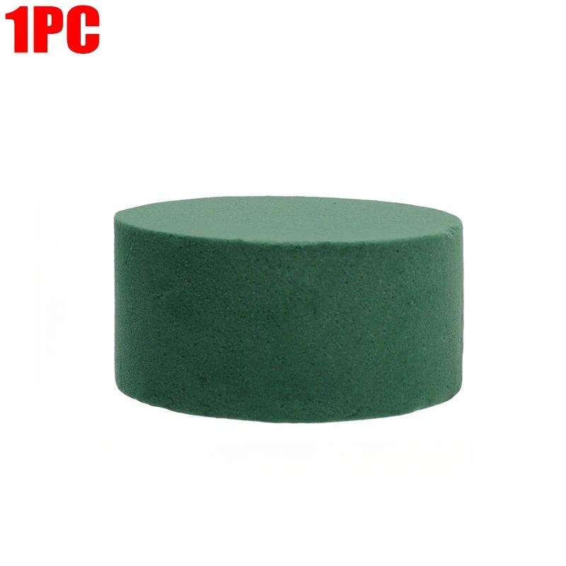 

Green Round Floral Foam Blocks, Wet & Dry Florist Bricks for Fresh & Artificial Flowers, DIY Wedding Birthday Party Flower Decoration 8*4CM-1PCS зелений