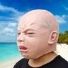 Realistische weinende Babymaske Vollgesichts-Kopfbedeckung mit weinendem Gesicht für Halloween-Party und Spukhaus-Horrorthema