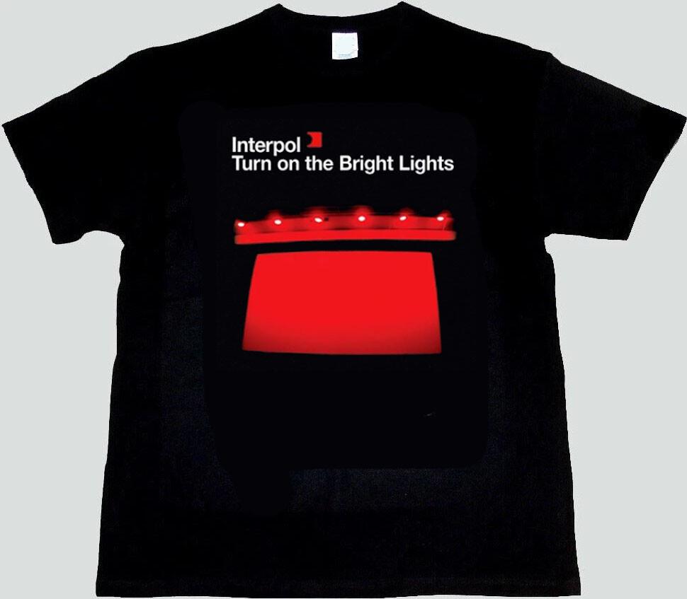 Interpol Turn On The Bright Lights Black Tee, rock band shirt Unisex T-Shirt S