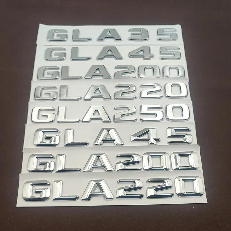 Car 3D Sticker Emblem Badge for Car Trunk Letters For Mercedes Benz AMG GLA200 GLA220 GLA260 W156 X156 H547 Auto Accessories XZ2