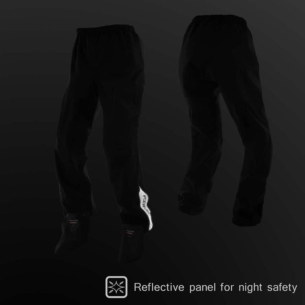 KOMINE Brester Rain Pants for Size M RK-550 3-Layer Motorcycles, 03-550, Men's, Black,