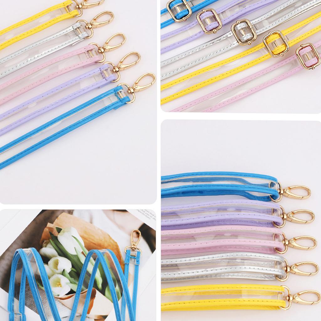 Crossbody Handle Fashionable Strap Long Shoulder Belt Long PVC Strap Comfortable Bag Handle for DIY Customization