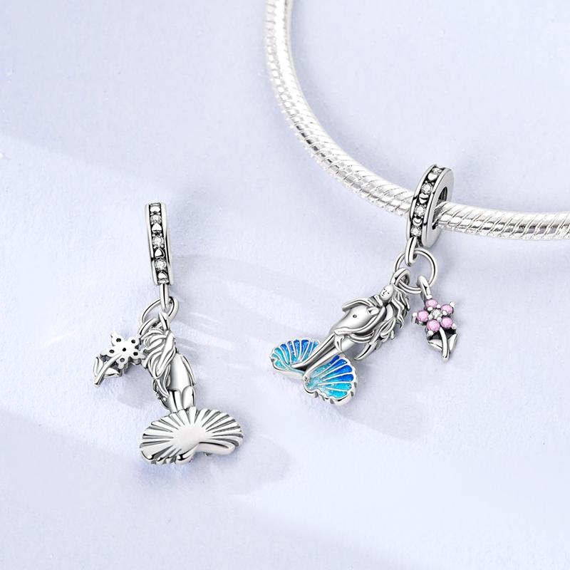 Pendant Charm Bead Copper Noctilucence Green Deer Fit Original Bracelet For Jewelry Making Valentine'S Day Gift