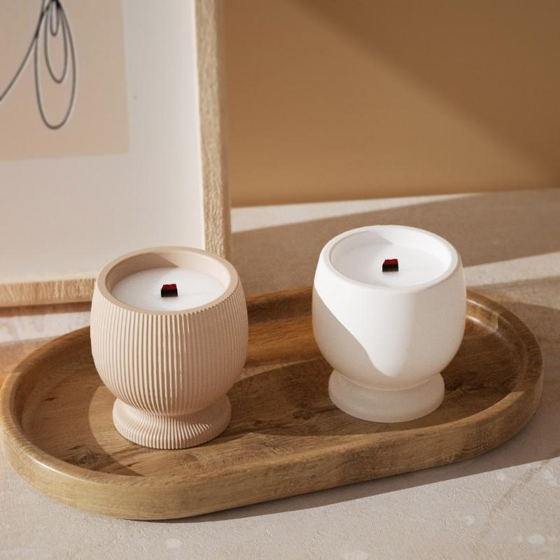 Multipurpose Sturdy Silicone Goblet Candle Holder Mould Set Portable for Resin Plaster Craft Supplies Assorted Sizes