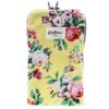 Blooming Cath Kidston Zippered Towel with Water Bottle ICON FLORAL Hand Case, (Yellow), Women's Towel, Approx. 13cm, 001363-0002-01