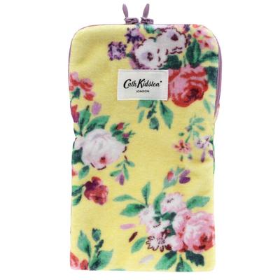 Blühende Cath Kidston Reißverschluss-Handtuch mit Wasserflaschen-Symbol ICON FLORAL Handtasche, (Gelb), Damenhandtuch, ca.. 13cm, 001363-0002-01