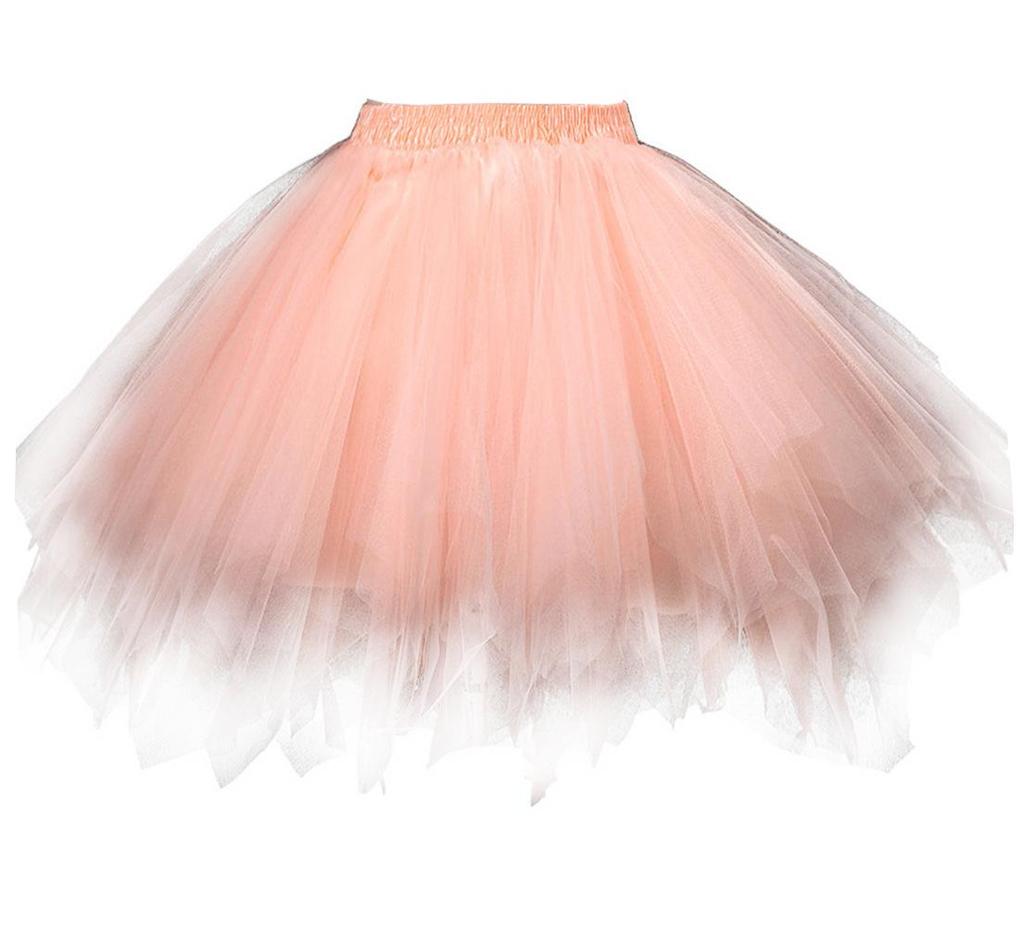 Mesh Princess Tutu Skirt for Kids - Puffy Ballet Dance Costume Skirt