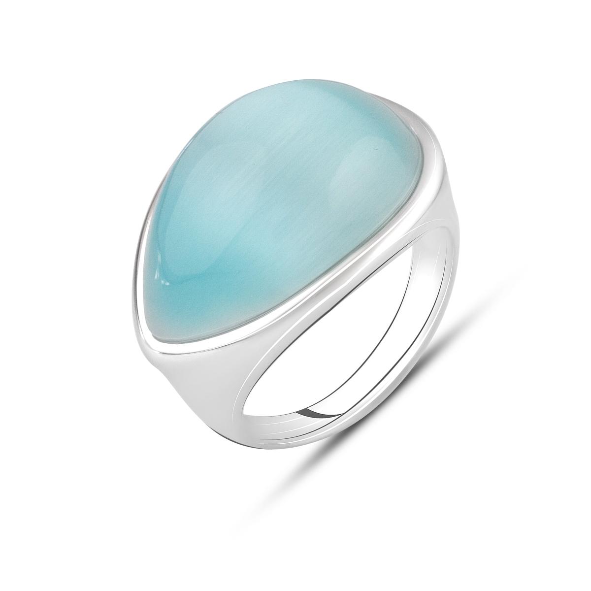 

Срібна каблучка з котячим оком 16.65ct (2129424) 17