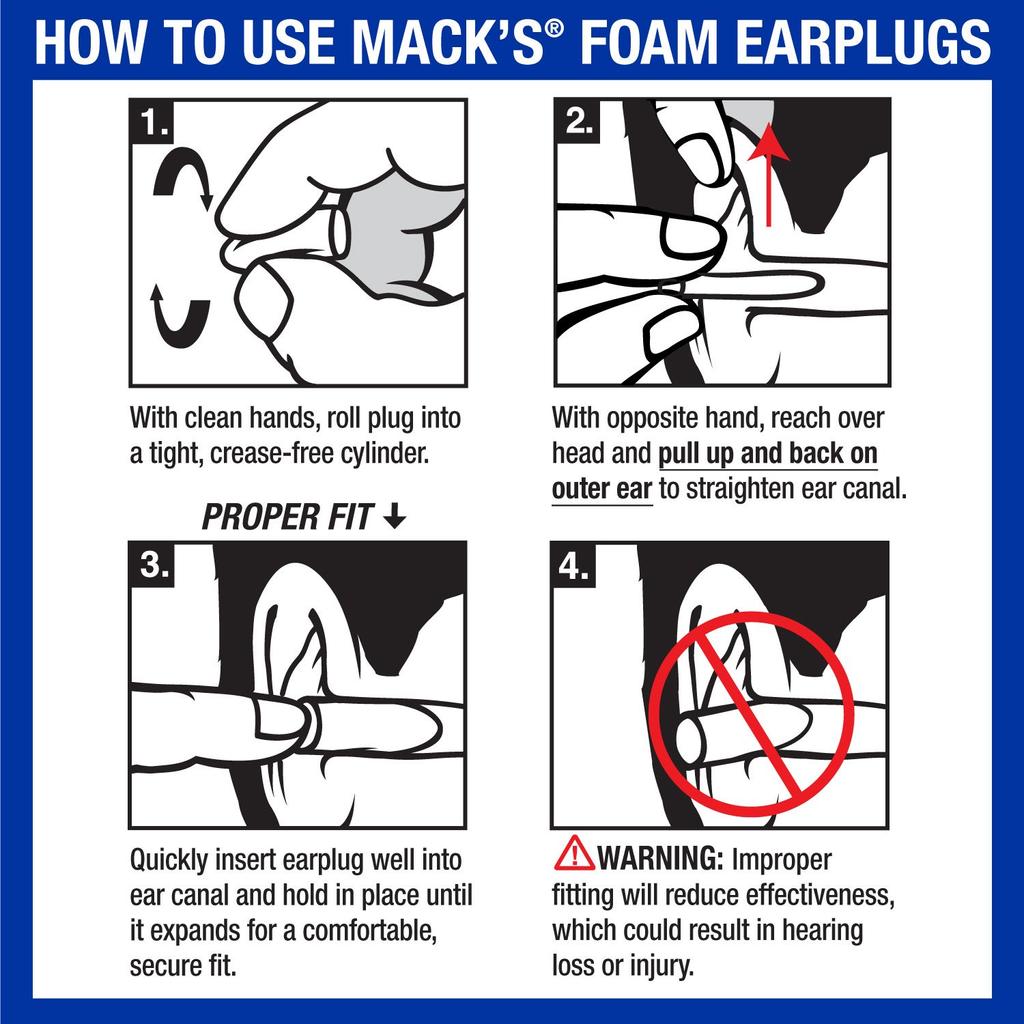 Mackinchs Ear Care Dreamgirl Soft Foam 50 Count by Mackinchs Ear Care Mack's Earplugs,
