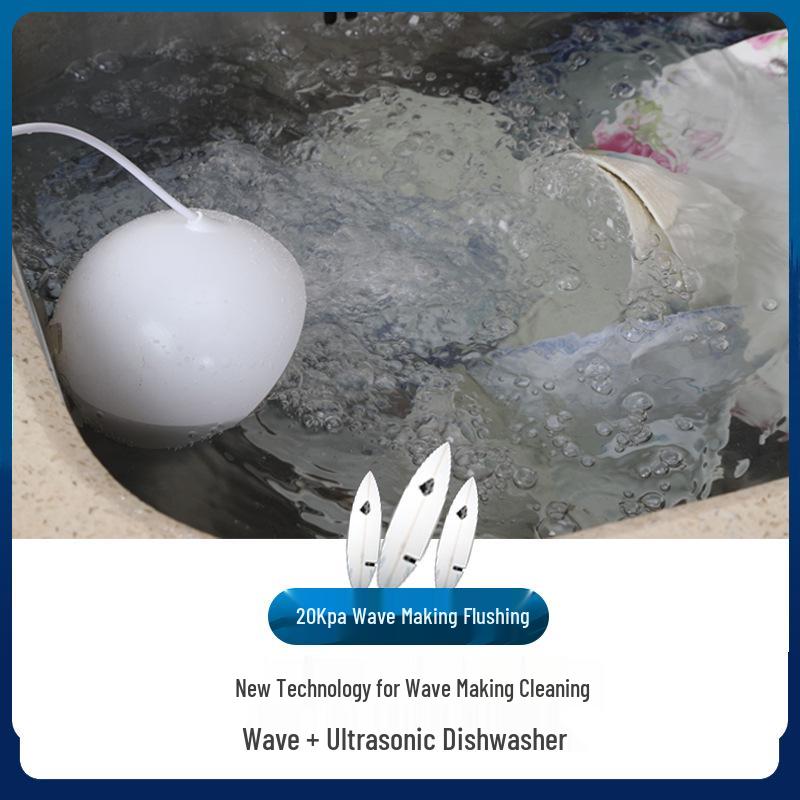 Ultrasonic Mini Dishwasher for Fruits, Vegetables & Kitchen Sink Cleaning