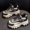 Women's Height Increase Chunky Sneakers  Autumn Winter Thick Sole Trendy Casual Fashion Lace Up Shoes for Women