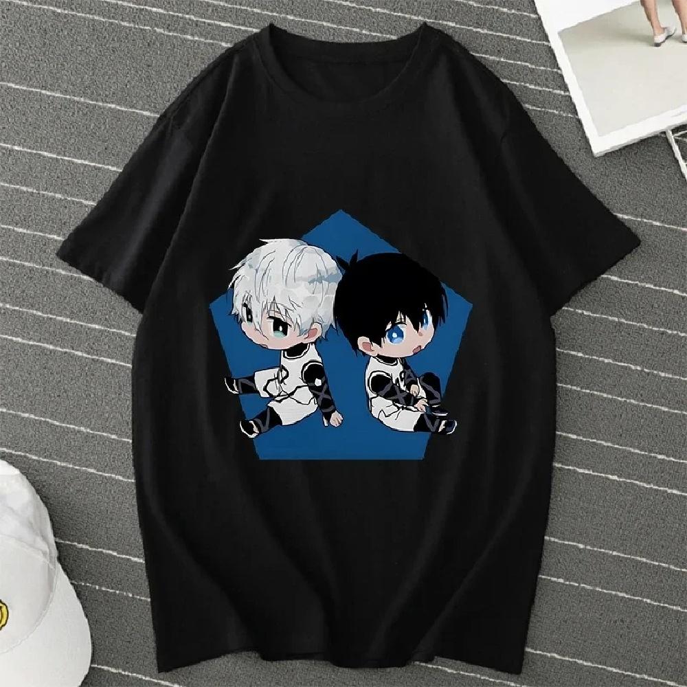 BLUE LOCK Yoichi Isagi Manga Shirt Retro Hip Hop Unisex T-Shirt Streetwear Graphic T Shirts BLUE LOCK Oversized T-shirts Tops2
