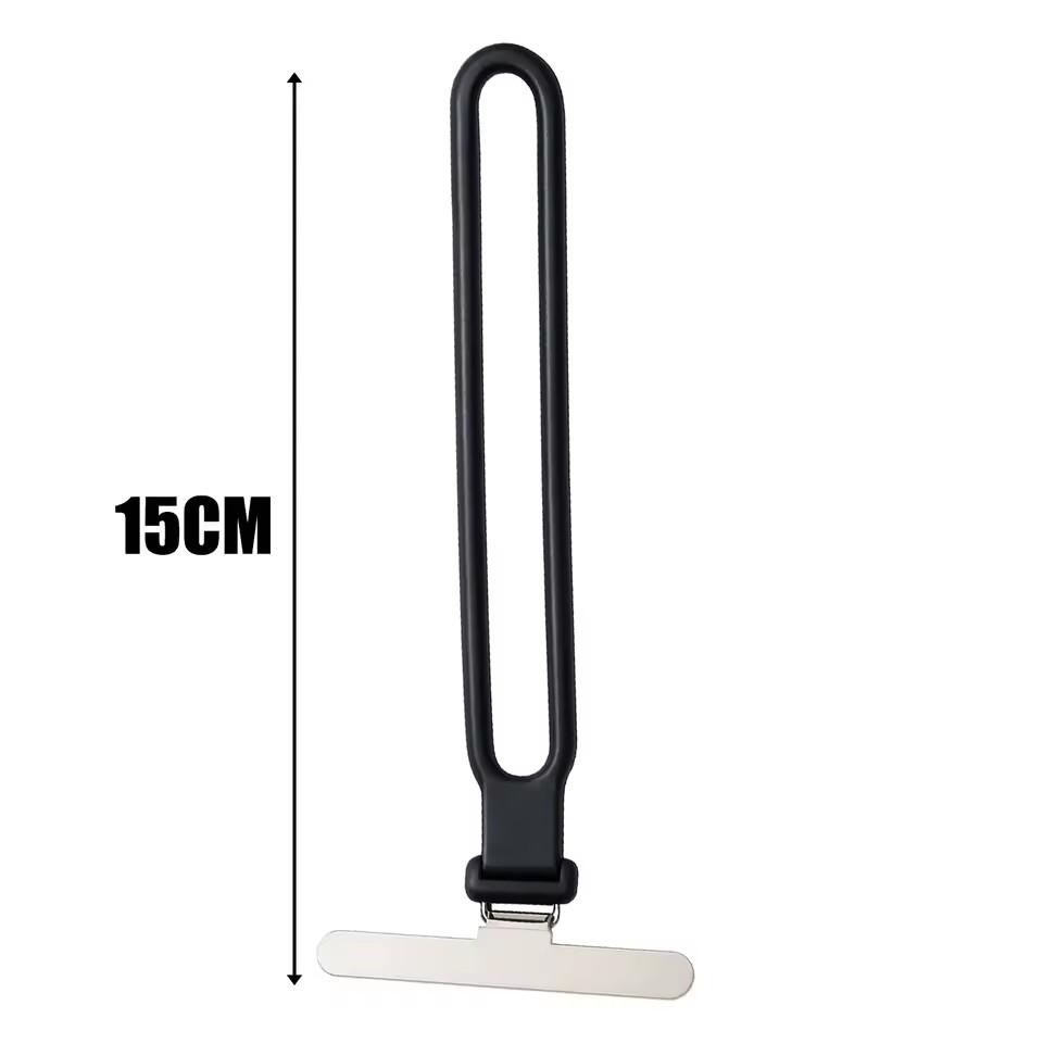 

3/2/1Pcs 2in1 Silicone Mobile Phone Wrist Straps Short Lanyard Soft Hanging Cord with Stainless Steel Metal Tether Tab Gasket