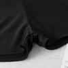 Women's Solid Color Boxer Style Swim Shorts Elastic Waistband Quick Dry Swimwear Bottoms for Casual Beach and Pool Use