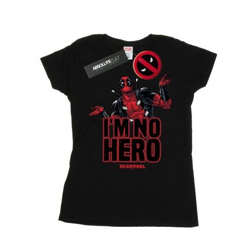 T-shirt in cotone Marvel da donna/signora Deadpool Im No Hero