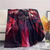 1PC Devil May Cry Print Flannel Blanket, High Quality All Seasons, Home Decor, Warmth and Comfort, Perfect for Christmas Gifts