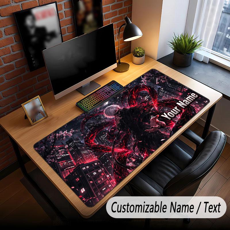 Custom Name Extended Mouse Pad,Tokyo Ghoul Gaming Desk Mat For Home Office Desktop Decor