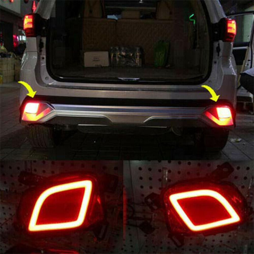 2pcs LED Rear Bumper Lamps For Toyota Highlander 2015 2016 2017 2018 2019