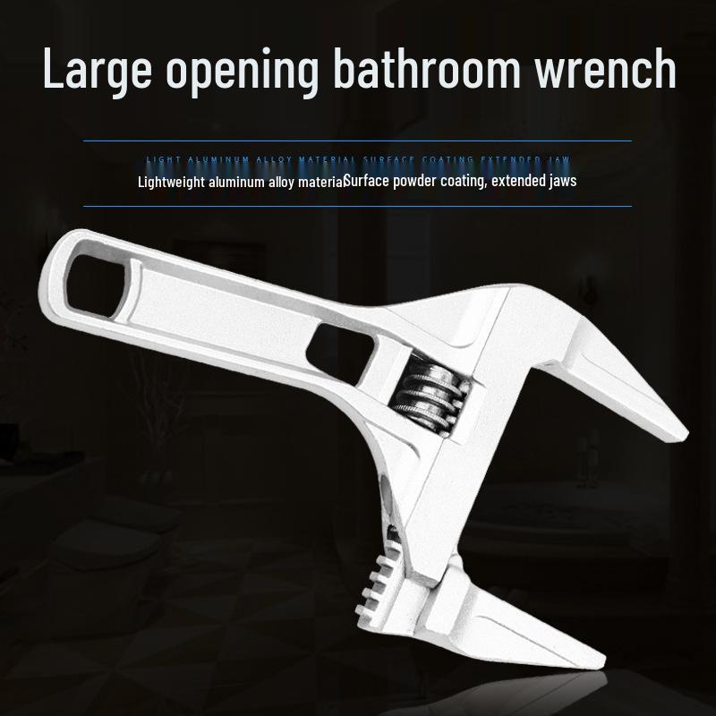 Multifunctional Adjustable Bathroom Wrench for Faucet & Water Pipe Installation