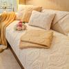 Cojín de Sofá de Terciopelo Tower Cojín Espeso de Invierno Cubierta de Sofá de Cuero Simple Moderna Antideslizante Tela de Cubierta Nueva 2024