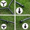 Garden Barb Irrigation Hose Connector DN16 to 3/4 or 1/2 Inch Fitting Connector for Irrigation Tube Garden Watering System