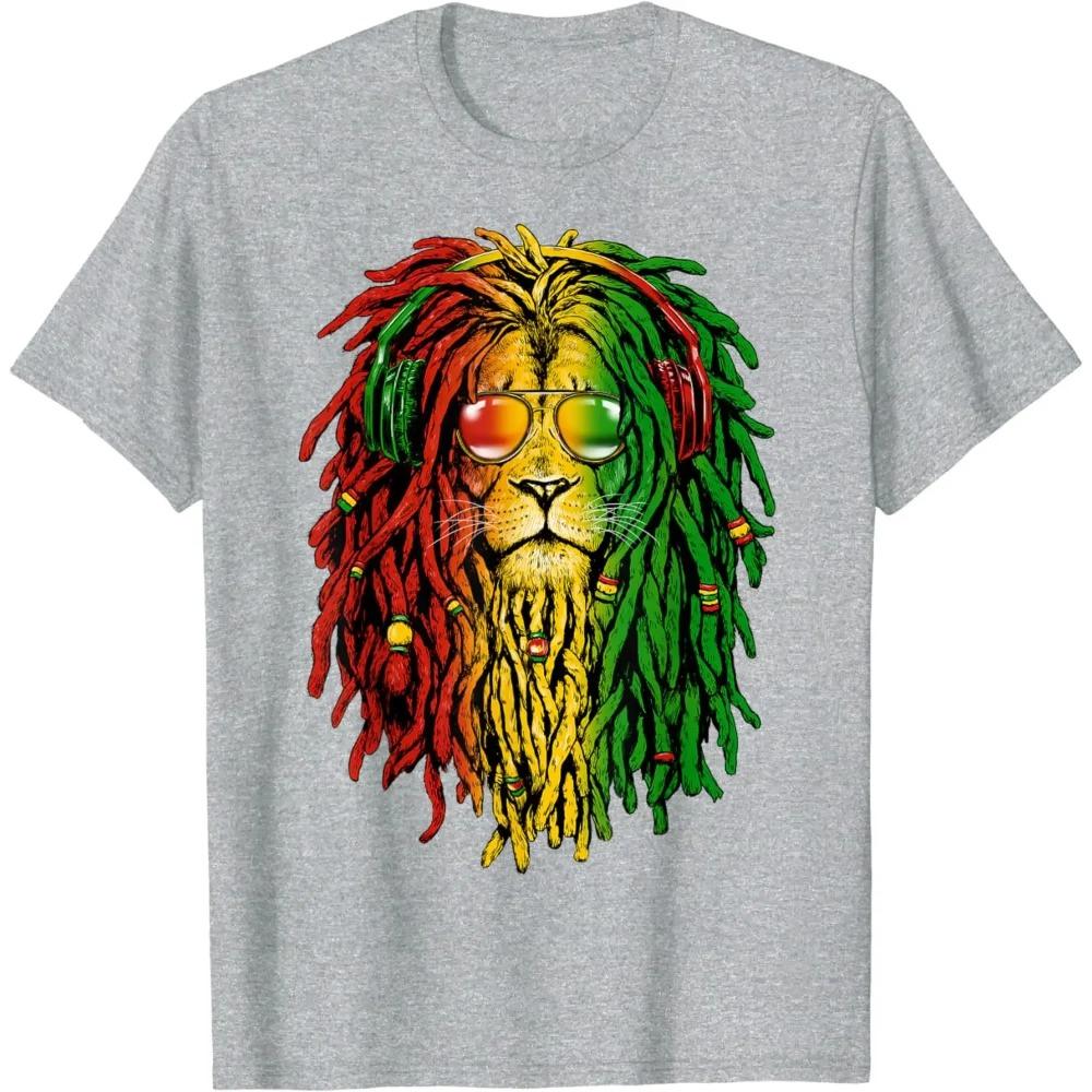 Rasta Reggae Lion Sunglasses Art Gift for Rastafari T-Shirt