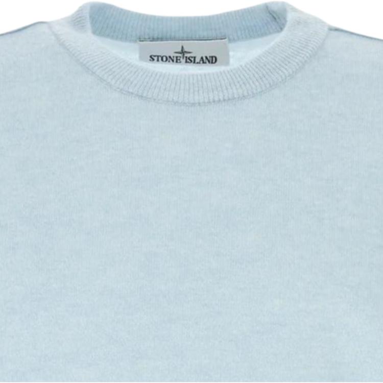 STONE ISLAND Solid Color Crew Neck Long Sleeve Sweater Men Sweater L1S155100010S00B4-V0041