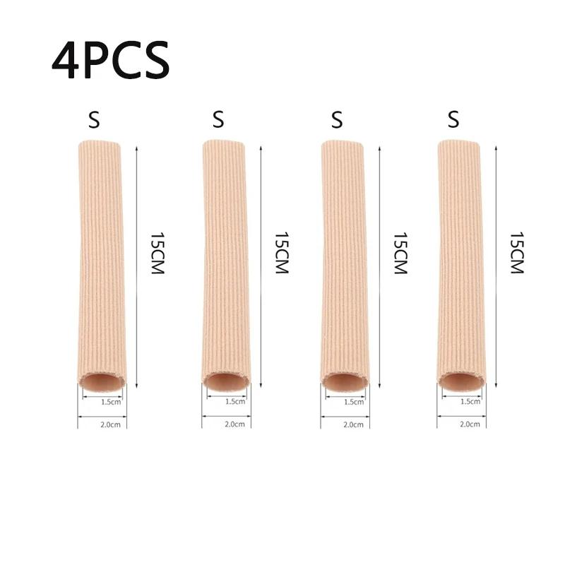 1/2/4Pcs Silicone Cover Cut Fabric Toe Separator Spacer Tube Sleeve Caps Valgus Corrector Hammer Protector Finger Foot Care