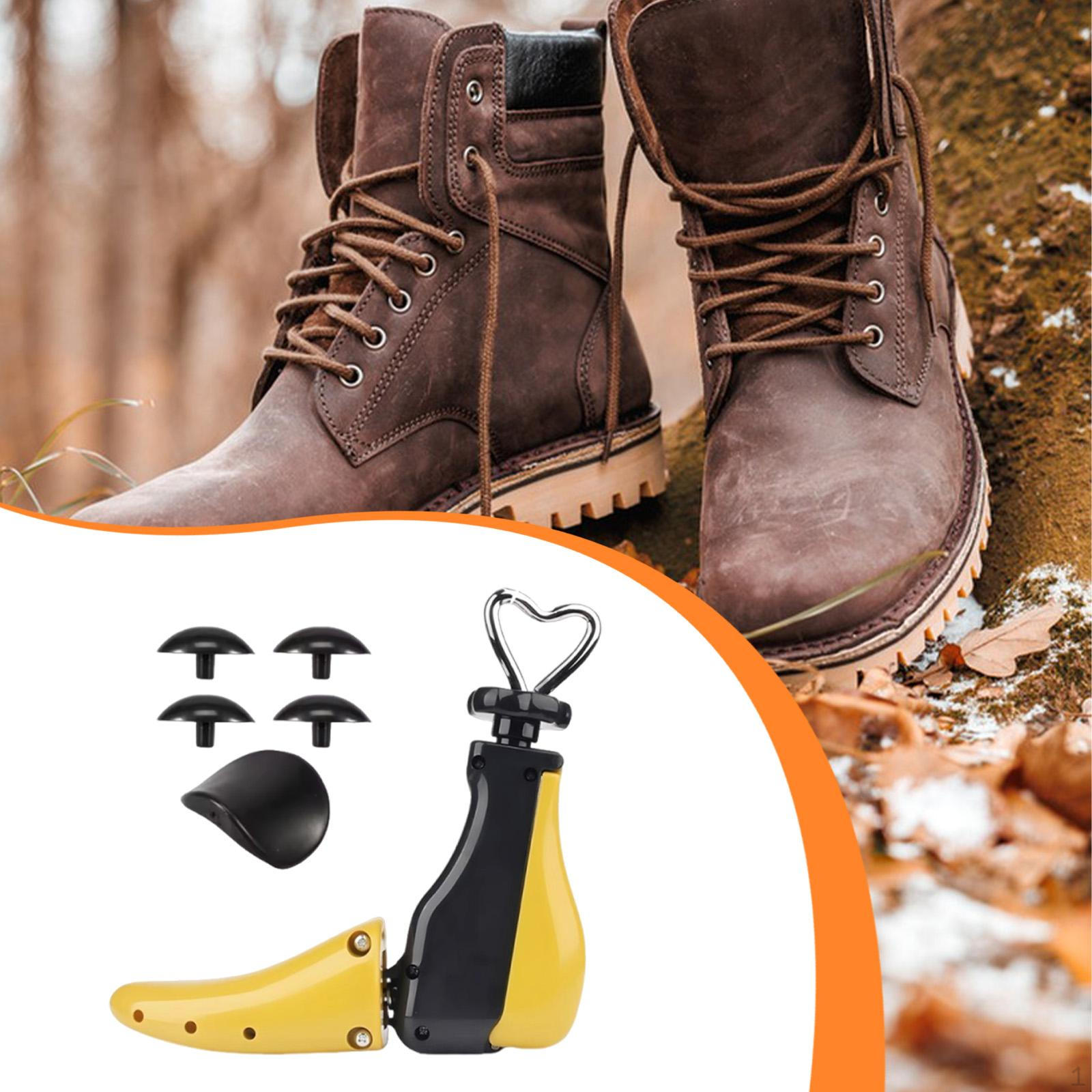 

Shoe Stretcher Adjustable for Wide Feet Both High and Low Tops Expander жёлтый