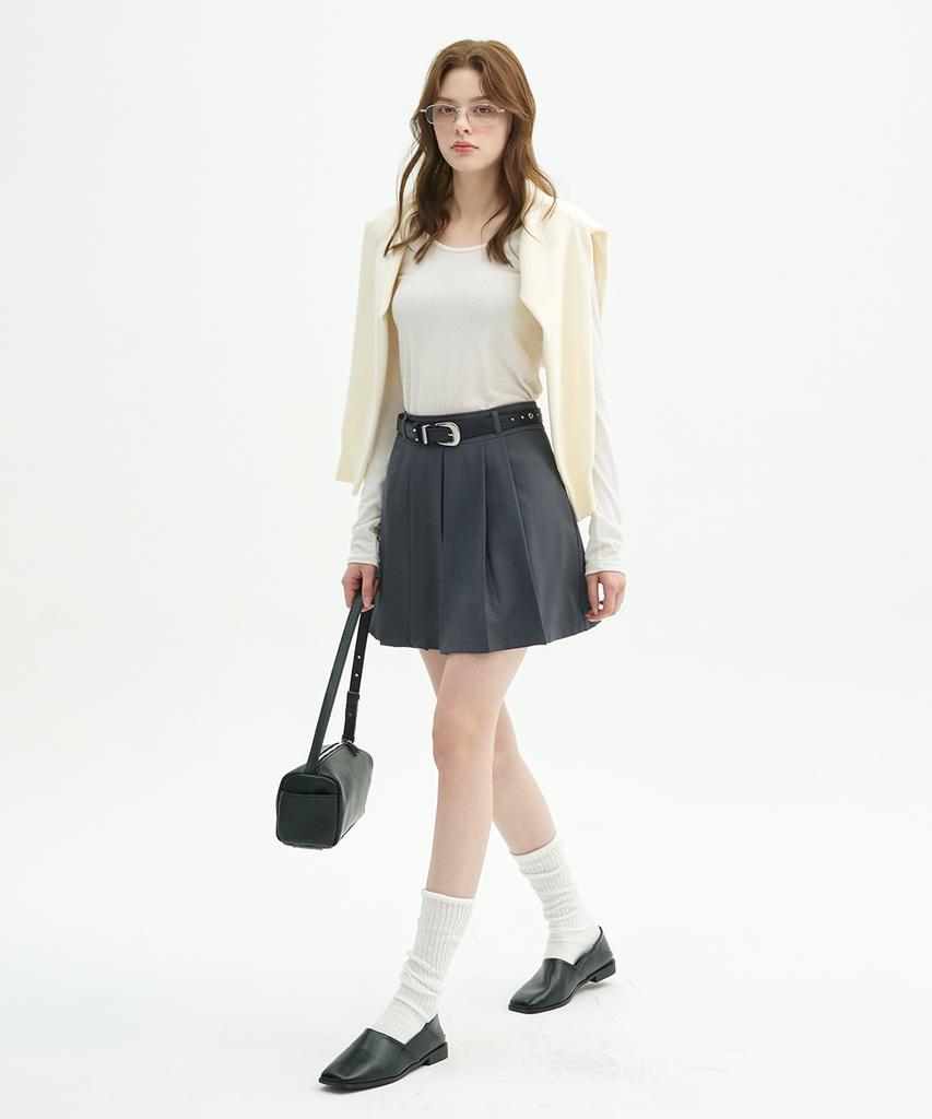 Micene Elya Pleated Mini Skirt