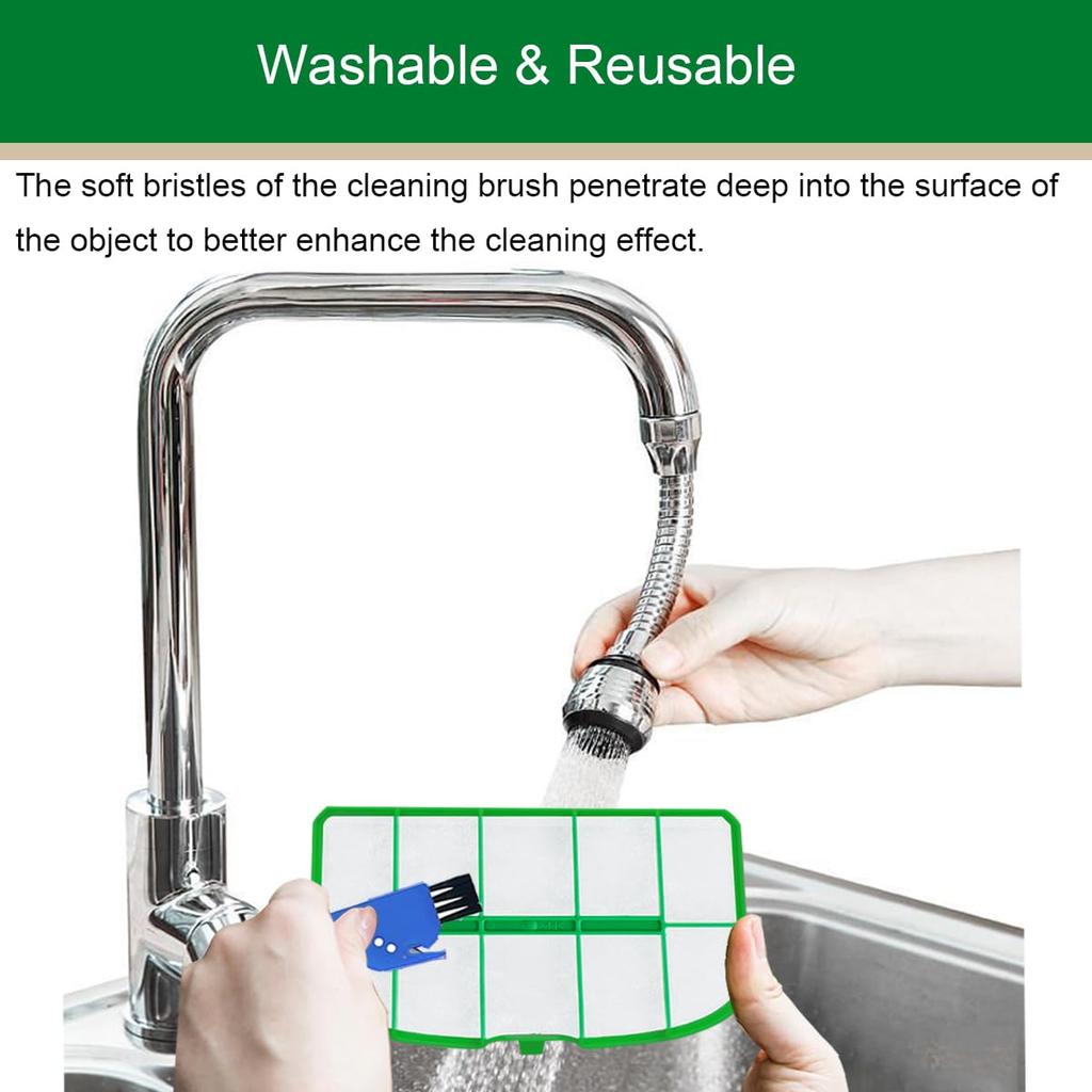 EATBALE Compatible Vorwerk Kobold VK200 FP200 5 Layer Micro Dust Cleaning Bags with 12 Vacuum Cleaner Bags 2 HEPA Filter Fits High Performance Dust