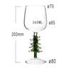 360ml Ins Christmas Tree Cocktail Whisky Champagne Glass Heat Resistant Coffee Milk Cocoa Cup Home Xmas Party Beverage Drinkware