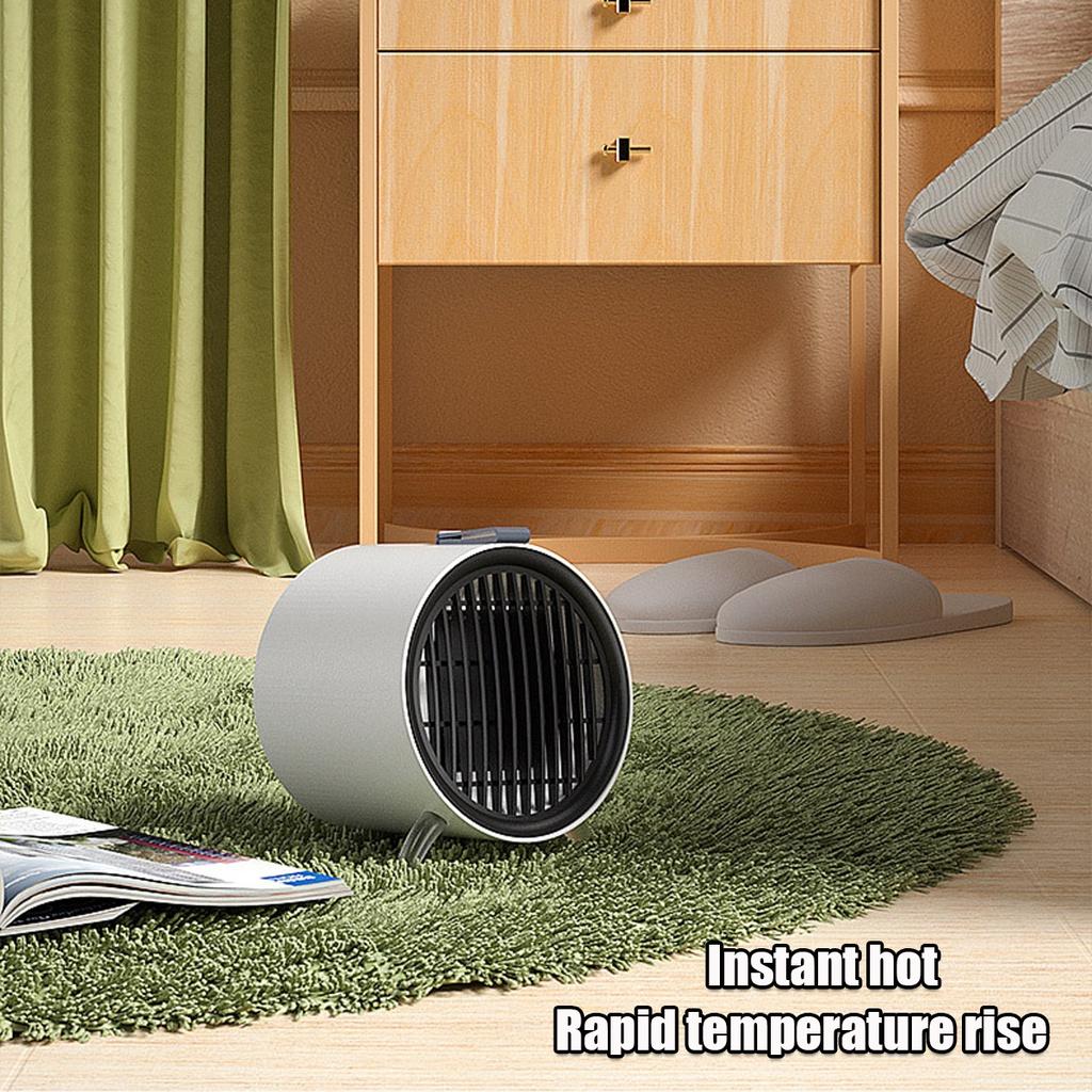 Mini Portable Electric Heater Desktop Fan Heater PTC Ceramic Heating Hot Air Blower Home Office Heater Machine 220V / 110V 500w