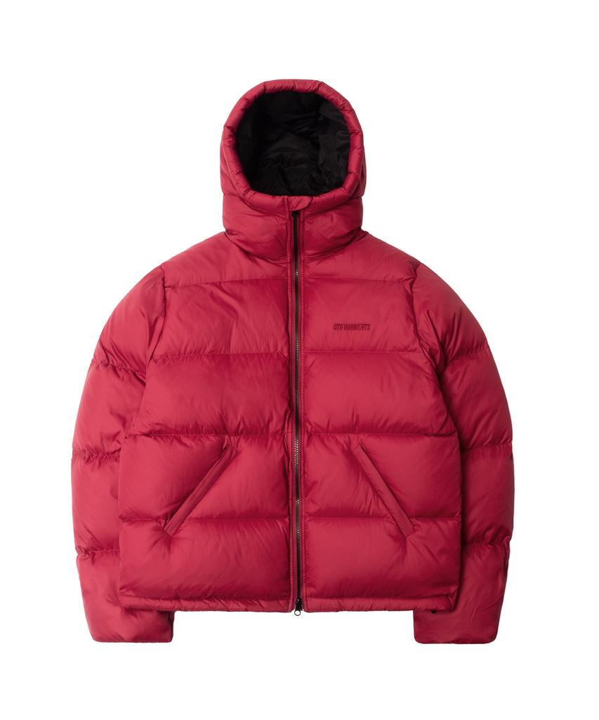 Qt8 Garments Rg Duck Down Heavyweight Hoodie Jacket (Red)