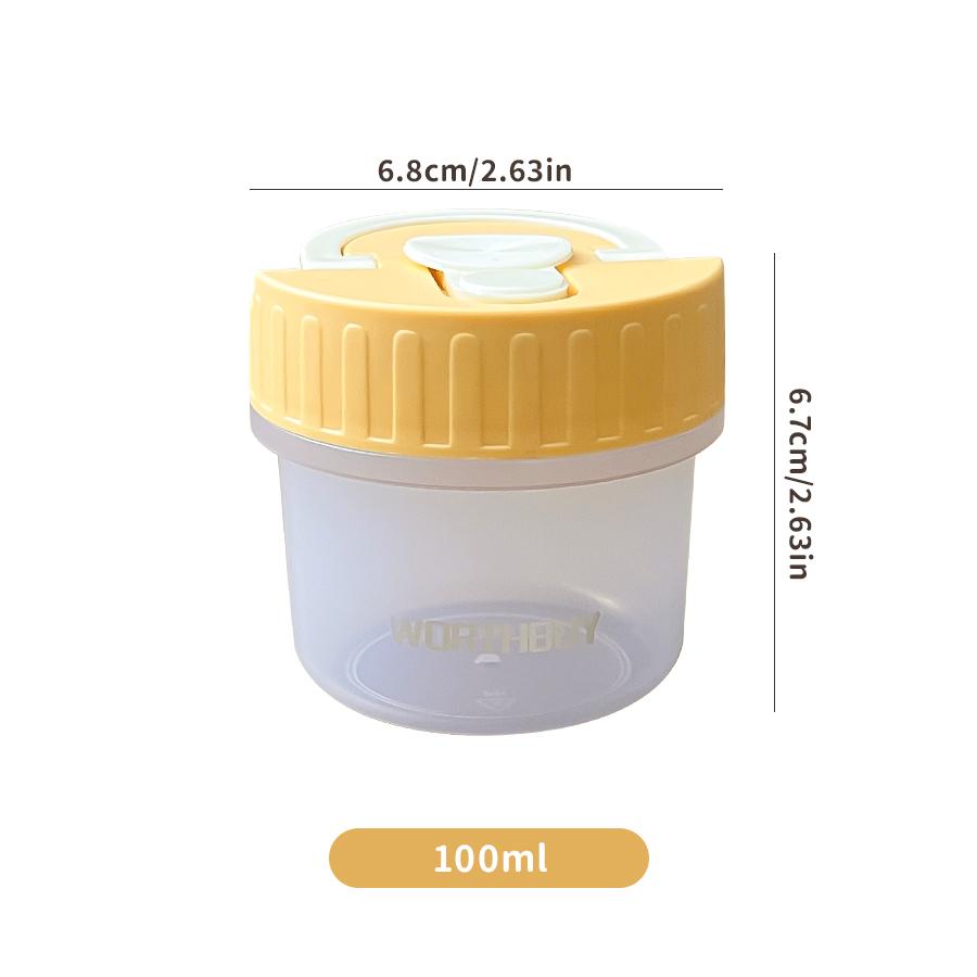 100ml Small Food Storage Box Moisture-Proof Dried Fruit Snack Sealed Jar Reusable Fridge Fruit Fresh Keeping Box Food Container