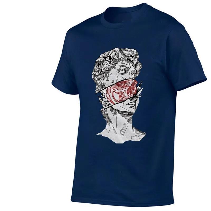 100 pure cotton Tshirt suitable for both Unisex and Unisex fun and trendy David statue creative printing suitable for daily use