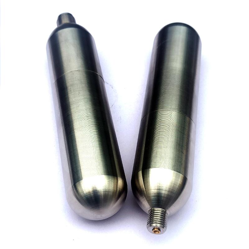Cartucce di CO2 Ricaricabili da 45g Bombola Ricaricabile per Ciclismo all'Aperto Pompa d'Aria Gonfiabile per Auto Bevande Gassate Produzione di Birra