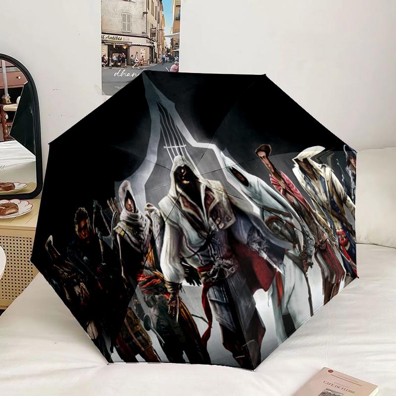 Assass Warrior Umbrella 8-Frame for Travel, camping, Casual Lightweight Portable Umbrella, Essential for every family Holidays Gift
